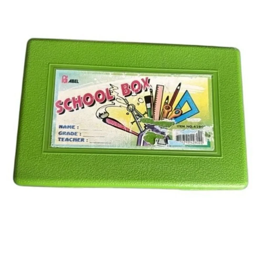 Abel Vintage Plastic School Supply Box